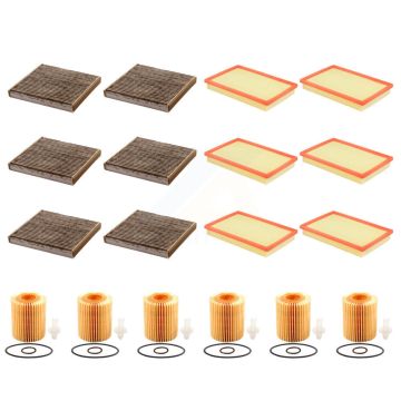 6x Air + 6x Cabin + 6x Engine Cartridge Oil Filter (18 Total) Kit For Lexus LS460 LS600h KFM-104064