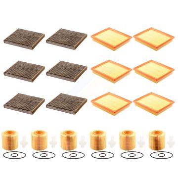 6x Air + 6x Cabin + 6x Engine Cartridge Oil Filter (18 Total) Kit For Toyota RAV4 Lexus KFM-104065
