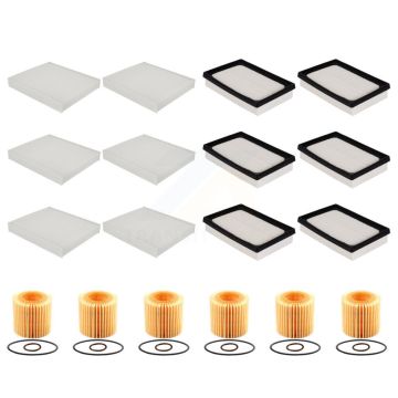 6x Air + 6x Cabin + 6x Engine Cartridge Oil Filter (18 Total) Kit For Toyota Prius Prime KFM-104072
