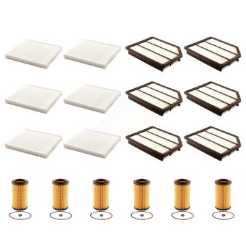 6x Air + 6x Cabin + 6x Engine Cartridge Oil Filter (18 Total) Kit For Hyundai Veracruz KFM-104079