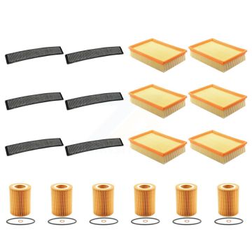 6x Air + 6x Cabin + 6x Engine Cartridge Oil Filter (18 Total) Kit For BMW 325i X3 330Ci KFM-104086