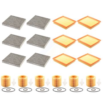 6x Air + 6x Cabin + 6x Engine Cartridge Oil Filter (18 Total) Kit For Lexus NX300h KFM-104090