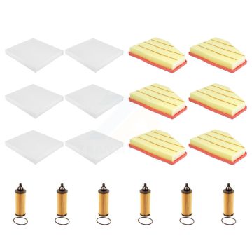 6x Air + 6x Cabin + 6x Engine Cartridge Oil Filter (18 Total) Kit For KFM-104102