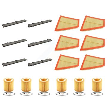 6x Air + 6x Cabin + 6x Engine Cartridge Oil Filter (18 Total) Kit For BMW X1 2.0L KFM-104109