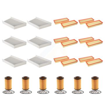 6x Air + 6x Cabin + 6x Engine Cartridge Oil Filter (18 Total) Kit For Mercedes-Benz C240 KFM-104122