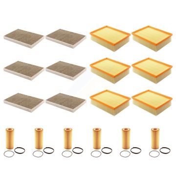6x Air + 6x Cabin + 6x Engine Cartridge Oil Filter (18 Total) Kit For Audi A4 Quattro KFM-104130