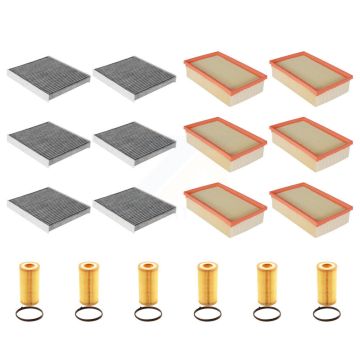 6x Air + 6x Cabin + 6x Engine Cartridge Oil Filter (18 Total) Kit For Audi TT RS Quattro KFM-104139