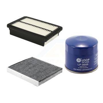 1x Air + 1x Cabin + 1x Engine Oil Filter Filter (3 Total) Kit For 2018-2021 Hyundai Kona KFM-104178