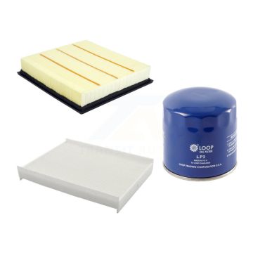 1x Air + 1x Cabin + 1x Engine Oil Filter Filter (3 Total) Kit For Ford F-350 Super Duty KFM-104189