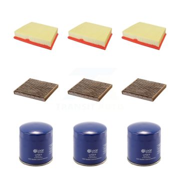 3x Air + 3x Cabin + 3x Engine Oil Filter (9 Total) Kit For Jaguar XE 2.0L To VIN HCP13248 KFM-104238