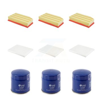 3x Air + 3x Cabin + 3x Engine Oil Filter (9 Total) Kit For Jeep Wrangler 2.0L KFM-104243