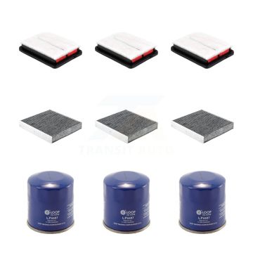 3x Air + 3x Cabin + 3x Engine Oil Filter (9 Total) Kit For Nissan Kicks Versa 1.6L KFM-104253