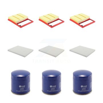 3x Air + 3x Cabin + 3x Engine Oil Filter (9 Total) Kit For Ford Fusion Lincoln MKZ SSV KFM-104254