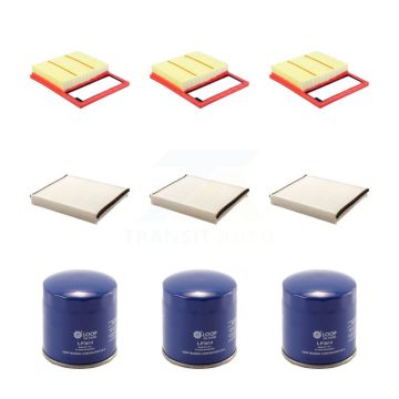3x Air + 3x Cabin + 3x Engine Oil Filter (9 Total) Kit For Ford C-Max KFM-104255