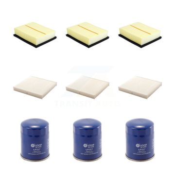 3x Air + 3x Cabin + 3x Engine Oil Filter (9 Total) Kit For Mitsubishi Eclipse Cross 1.5L KFM-104256
