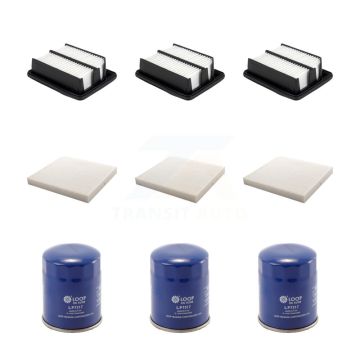3x Air + 3x Cabin + 3x Engine Oil Filter (9 Total) Kit For Honda Accord KFM-104258