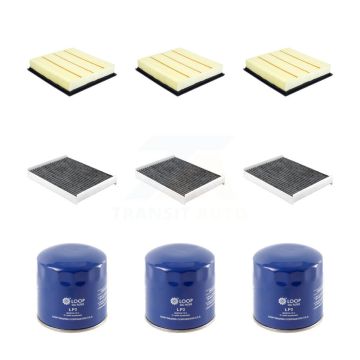 3x Air + 3x Cabin + 3x Engine Oil Filter (9 Total) Kit For Ford F-350 Super Duty F-250 KFM-104259