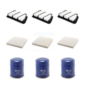 3x Air + 3x Cabin + 3x Engine Oil Filter (9 Total) Kit For 2017-2018 Honda CR-V 2.4L KFM-104266