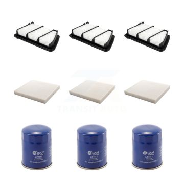 3x Air + 3x Cabin + 3x Engine Oil Filter (9 Total) Kit For 2019 Honda CR-V 2.4L KFM-104267