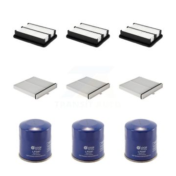 3x Air + 3x Cabin + 3x Engine Oil Filter (9 Total) Kit For Toyota Yaris iA Scion KFM-104268