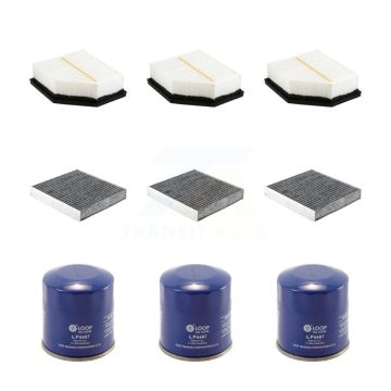 3x Air + 3x Cabin + 3x Engine Oil Filter (9 Total) Kit For Nissan Rogue KFM-104270