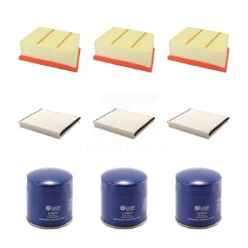 3x Air + 3x Cabin + 3x Engine Oil Filter (9 Total) Kit For 2018-2019 Ford EcoSport 1.0L KFM-104277