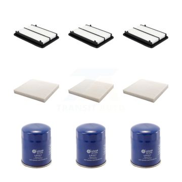3x Air + 3x Cabin + 3x Engine Oil Filter (9 Total) Kit For 2014-2020 Acura RLX KFM-104283
