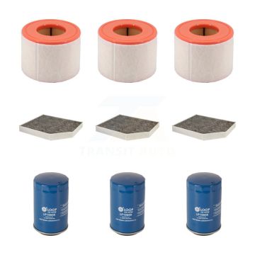 3x Air + 3x Cabin + 3x Engine Oil Filter (9 Total) Kit For 2012 Audi A6 2.0L KFM-104290