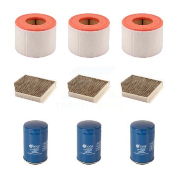 3x Air + 3x Cabin + 3x Engine Oil Filter (9 Total) Kit For Audi A6 Quattro KFM-104291