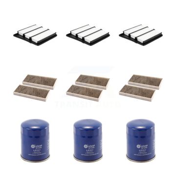 3x Air + 3x Cabin + 3x Engine Oil Filter (9 Total) Kit For 2016-2019 Nissan TITAN XD 5.6L KFM-104292