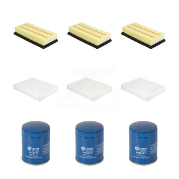 3x Air + 3x Cabin + 3x Engine Oil Filter (9 Total) Kit For Ford Explorer Police Utility KFM-104294