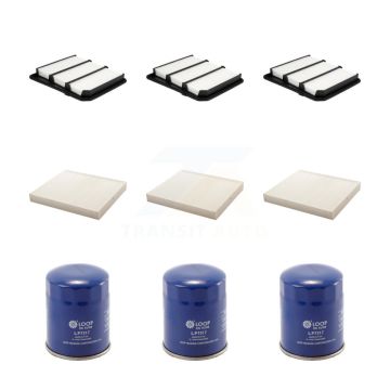 3x Air + 3x Cabin + 3x Engine Oil Filter (9 Total) Kit For Nissan TITAN KFM-104296