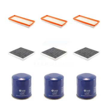 3x Air + 3x Cabin + 3x Engine Oil Filter (9 Total) Kit For Smart Fortwo 1.0L KFM-104300