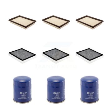 3x Air + 3x Cabin + 3x Engine Oil Filter (9 Total) Kit For INFINITI QX70 5.0L 2 Required KFM-104307