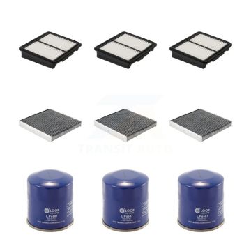3x Air + 3x Cabin + 3x Engine Oil Filter (9 Total) Kit For INFINITI M37 Q70 Q70L KFM-104308