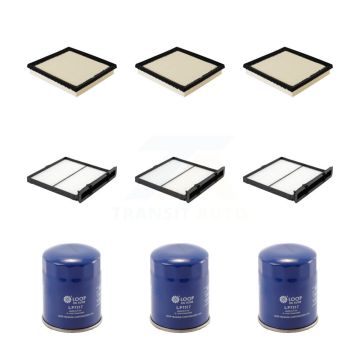 3x Air + 3x Cabin + 3x Engine Oil Filter (9 Total) Kit For 2019-2023 Subaru Forester KFM-104310