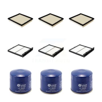 3x Air + 3x Cabin + 3x Engine Oil Filter (9 Total) Kit For 2022-2023 Subaru WRX KFM-104311