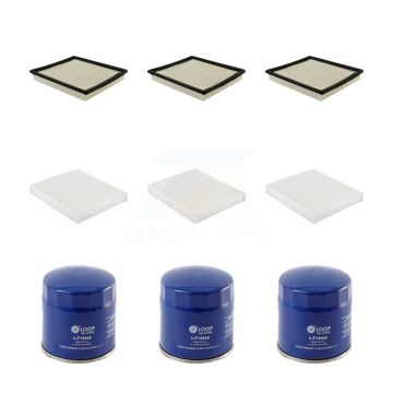 3x Air + 3x Cabin + 3x Engine Oil Filter (9 Total) Kit For Cadillac XTS KFM-104315