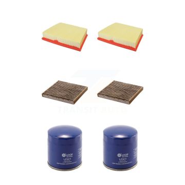 2x Air + 2x Cabin + 2x Engine Oil Filter (6 Total) Kit For Jaguar XE 2.0L To VIN HCP13248 KFM-104329