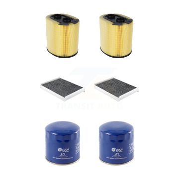 2x Air + 2x Cabin + 2x Engine Oil Filter (6 Total) Kit For Ford F-350 Super Duty F-250 KFM-104337