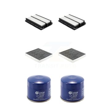 2x Air + 2x Cabin + 2x Engine Oil Filter (6 Total) Kit For Hyundai Elantra KFM-104338
