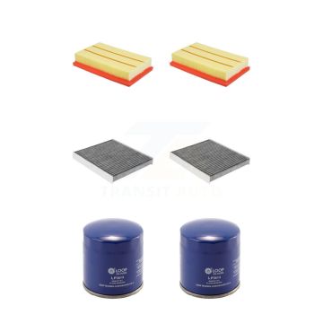 2x Air + 2x Cabin + 2x Engine Oil Filter (6 Total) Kit For Volkswagen Jetta Taos Golf KFM-104339