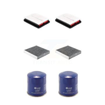 2x Air + 2x Cabin + 2x Engine Oil Filter (6 Total) Kit For Nissan Kicks Versa 1.6L KFM-104344