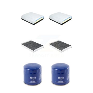 2x Air + 2x Cabin + 2x Engine Oil Filter (6 Total) Kit For Ford F-450 Super Duty F-550 KFM-104352