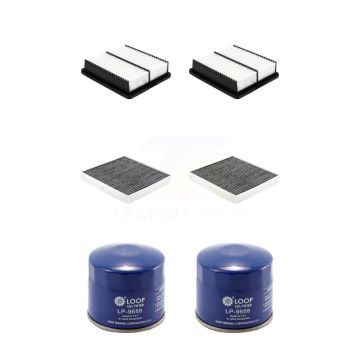 2x Air + 2x Cabin + 2x Engine Oil Filter (6 Total) Kit For 2022 Hyundai Elantra N 2.0L KFM-104373