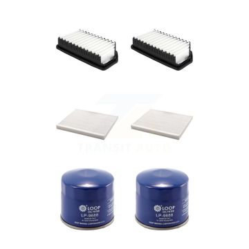 2x Air + 2x Cabin + 2x Engine Oil Filter (6 Total) Kit For Kia Forte5 Forte Koup 1.6L KFM-104377