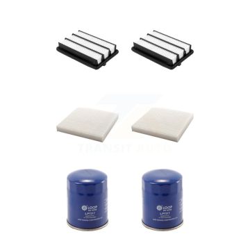 2x Air + 2x Cabin + 2x Engine Oil Filter (6 Total) Kit For Honda Civic KFM-104380