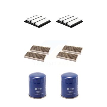2x Air + 2x Cabin + 2x Engine Oil Filter (6 Total) Kit For 2016-2019 Nissan TITAN XD 5.6L KFM-104383