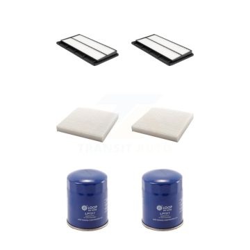 2x Air + 2x Cabin + 2x Engine Oil Filter (6 Total) Kit For Acura MDX Honda Pilot 3.5L KFM-104389