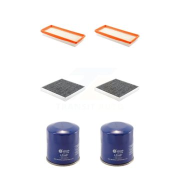 2x Air + 2x Cabin + 2x Engine Oil Filter (6 Total) Kit For Smart Fortwo 1.0L KFM-104391